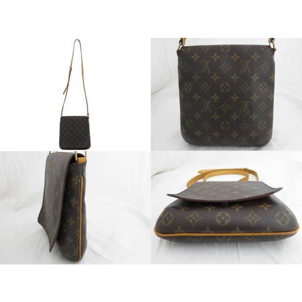 Louis Vuitton Bag Musette Leather Brown Monogram Salsa Canvas Brown Crossbody
